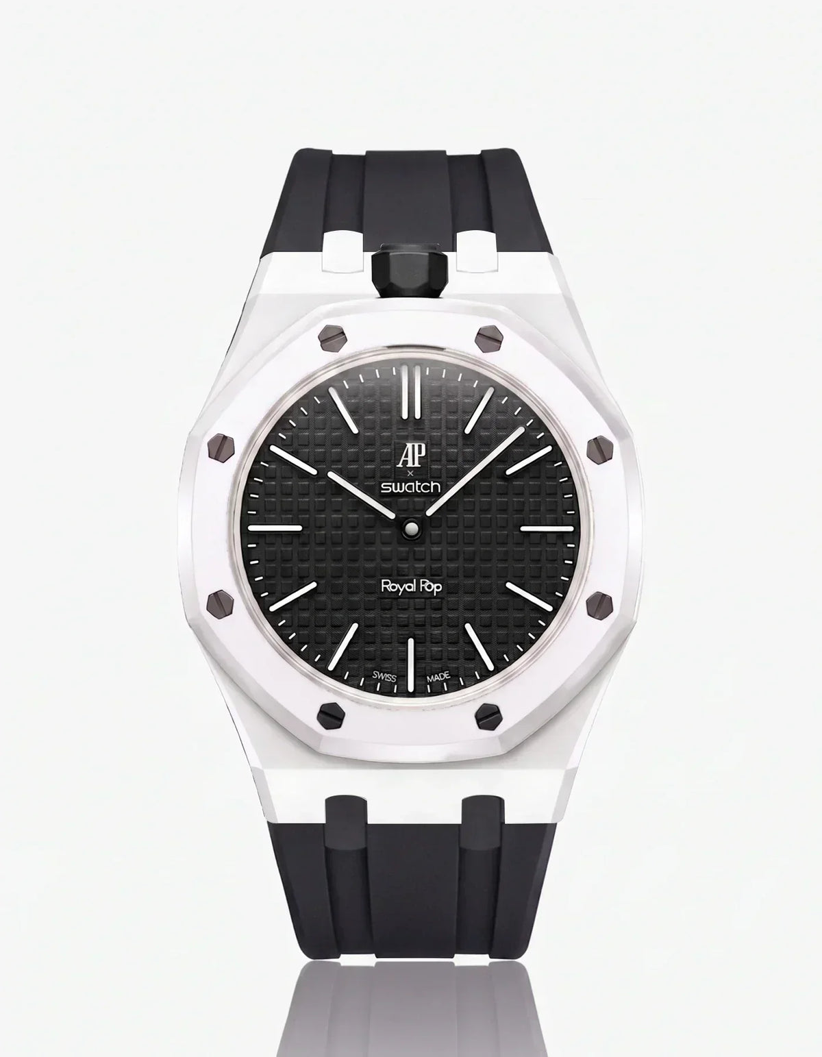 Silicone Strap & Case Royal Pop Ocho Negro(Customize Colors)