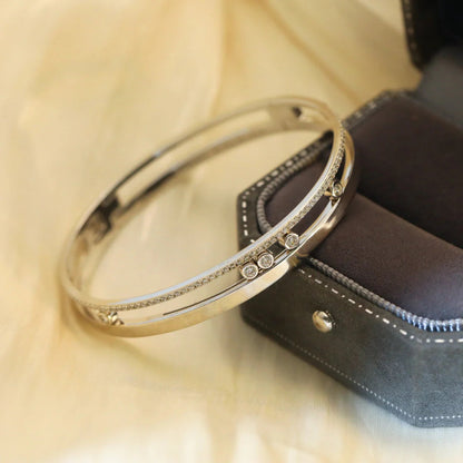 [Solara Jewelry]Move Romane Diamond Bangle Bracelet
