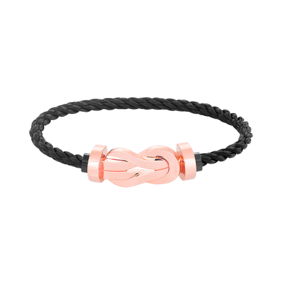 [Solara Jewelry ]CHANCE GROSSES 8-FIGUREN-SCHNALLENARMBAND OHNE DIAMANT ROSÉGOLD