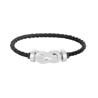 [Solara Jewelry ]CHANCE LARGE 8-FIGURE SCHNALLE OHNE DIAMANTEN ARMREIF SILBER