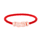[Solara Jewelry ]CHANCE LARGE 8 FIGURE BUCKLE HALF DIAMOND BRACELET ROSE GOLD