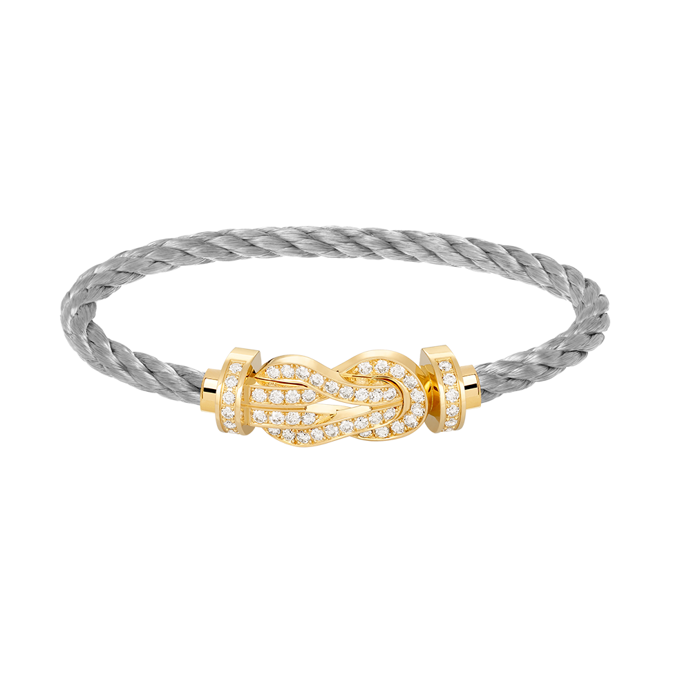 [Solara Jewelry ]CHANCE GROSSE 8-FIGUREN-SCHNALLE VOLLDIAMANTEN-ARMREIF GOLD