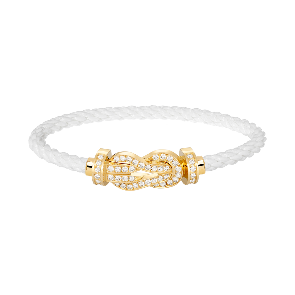 [Solara Jewelry ]CHANCE GROSSE 8-FIGUREN-SCHNALLE VOLLDIAMANTEN-ARMREIF GOLD