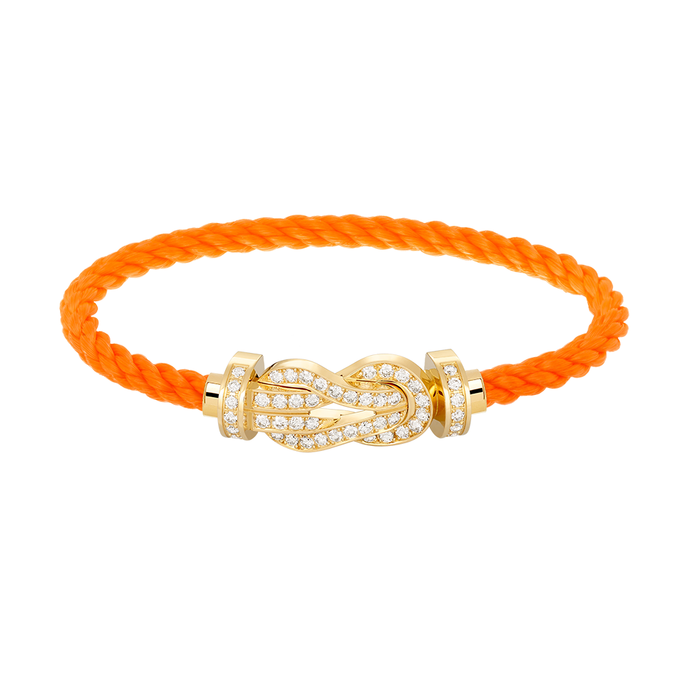 [Solara Jewelry ]CHANCE GROSSE 8-FIGUREN-SCHNALLE VOLLDIAMANTEN-ARMREIF GOLD