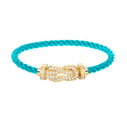 [Solara Jewelry ]CHANCE GROSSE 8-FIGUREN-SCHNALLE VOLLDIAMANTEN-ARMREIF GOLD