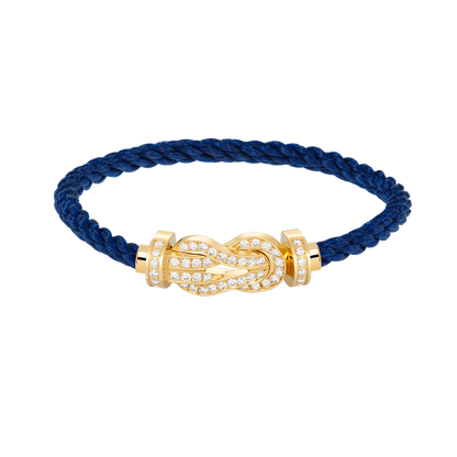[Solara Jewelry ]CHANCE GROSSE 8-FIGUREN-SCHNALLE VOLLDIAMANTEN-ARMREIF GOLD