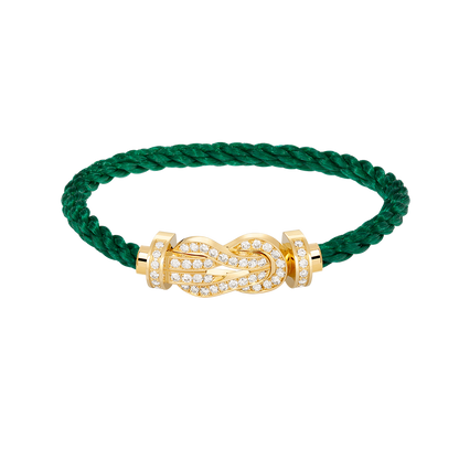 [Solara Jewelry ]CHANCE GROSSE 8-FIGUREN-SCHNALLE VOLLDIAMANTEN-ARMREIF GOLD