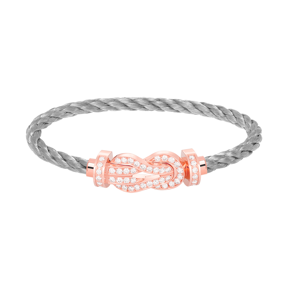 [Solara Jewelry ]CHANCE LARGE 8 FIGURE SCHNALLE VOLLES DIAMANTARMBAND ROSÉGOLD