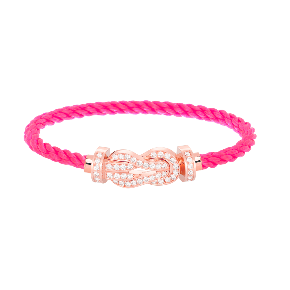 [Solara Jewelry ]CHANCE LARGE 8 FIGURE SCHNALLE VOLLES DIAMANTARMBAND ROSÉGOLD