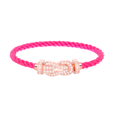 [Solara Jewelry ]CHANCE LARGE 8 FIGURE SCHNALLE VOLLES DIAMANTARMBAND ROSÉGOLD