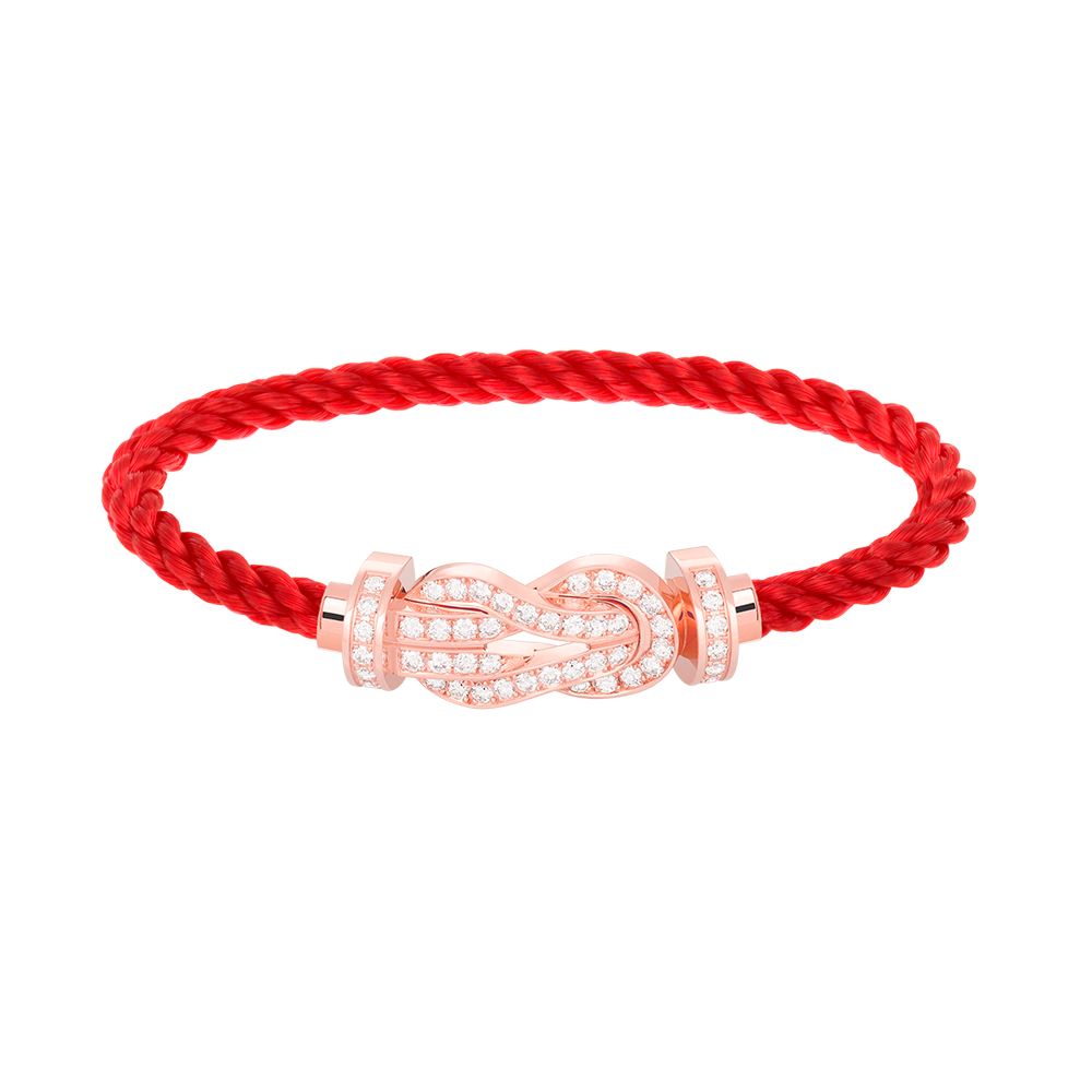 [Solara Jewelry ]CHANCE LARGE 8 FIGURE SCHNALLE VOLLES DIAMANTARMBAND ROSÉGOLD
