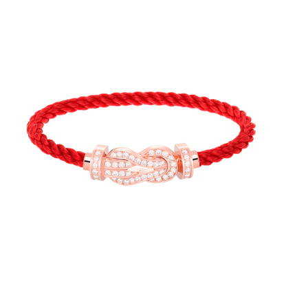 [Solara Jewelry ]CHANCE LARGE 8 FIGURE SCHNALLE VOLLES DIAMANTARMBAND ROSÉGOLD