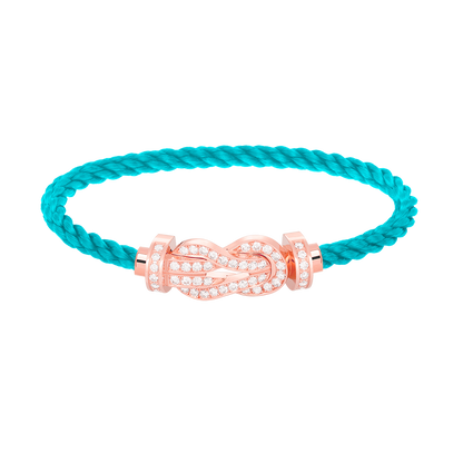 [Solara Jewelry ]CHANCE LARGE 8 FIGURE SCHNALLE VOLLES DIAMANTARMBAND ROSÉGOLD