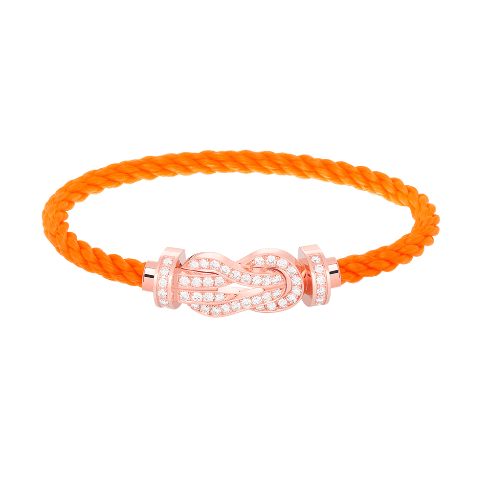 [Solara Jewelry ]CHANCE LARGE 8 FIGURE SCHNALLE VOLLES DIAMANTARMBAND ROSÉGOLD
