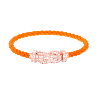 [Solara Jewelry ]CHANCE LARGE 8 FIGURE SCHNALLE VOLLES DIAMANTARMBAND ROSÉGOLD