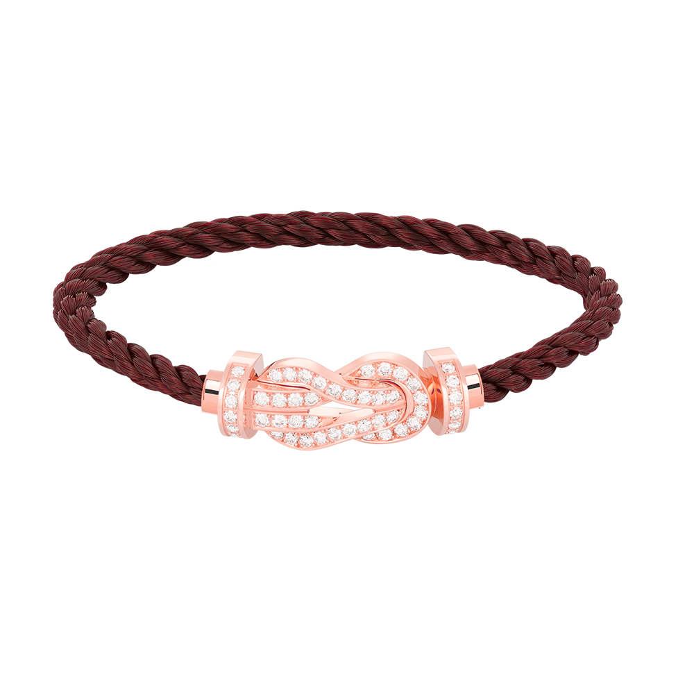 [Solara Jewelry ]CHANCE LARGE 8 FIGURE SCHNALLE VOLLES DIAMANTARMBAND ROSÉGOLD
