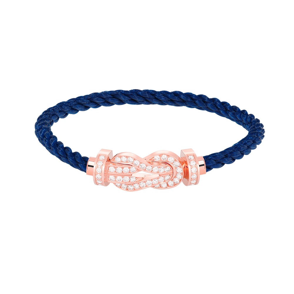 [Solara Jewelry ]CHANCE LARGE 8 FIGURE SCHNALLE VOLLES DIAMANTARMBAND ROSÉGOLD