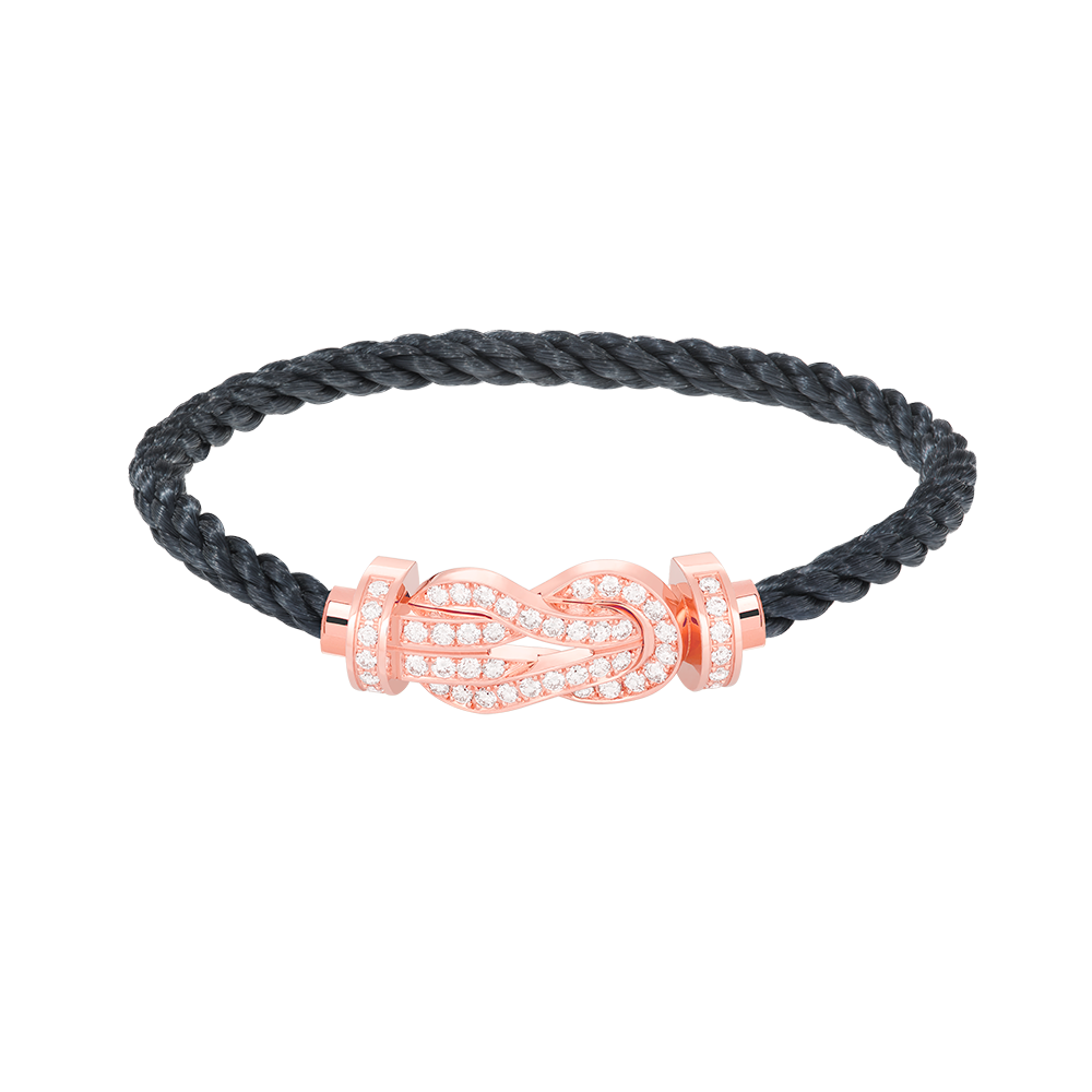[Solara Jewelry ]CHANCE LARGE 8 FIGURE SCHNALLE VOLLES DIAMANTARMBAND ROSÉGOLD