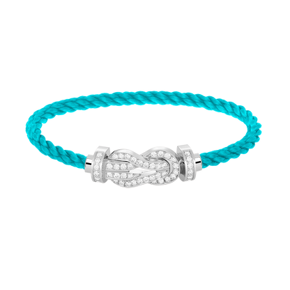 [Solara Jewelry ]CHANCE LARGE 8 FIGURE BUCKLE FULL DIAMOND BRACELET SILBER