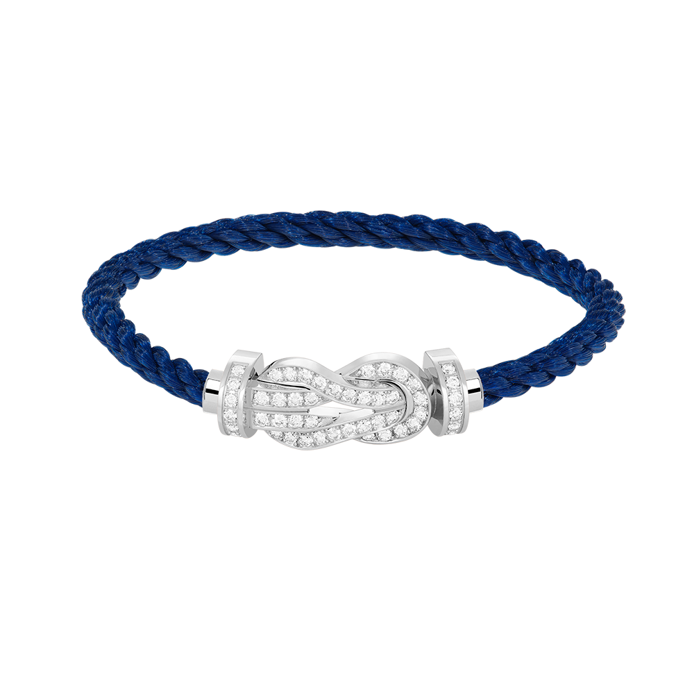 [Solara Jewelry ]CHANCE LARGE 8 FIGURE BUCKLE FULL DIAMOND BRACELET SILBER