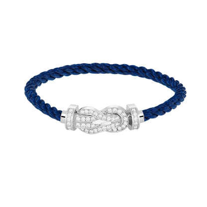 [Solara Jewelry ]CHANCE LARGE 8 FIGURE BUCKLE FULL DIAMOND BRACELET SILBER