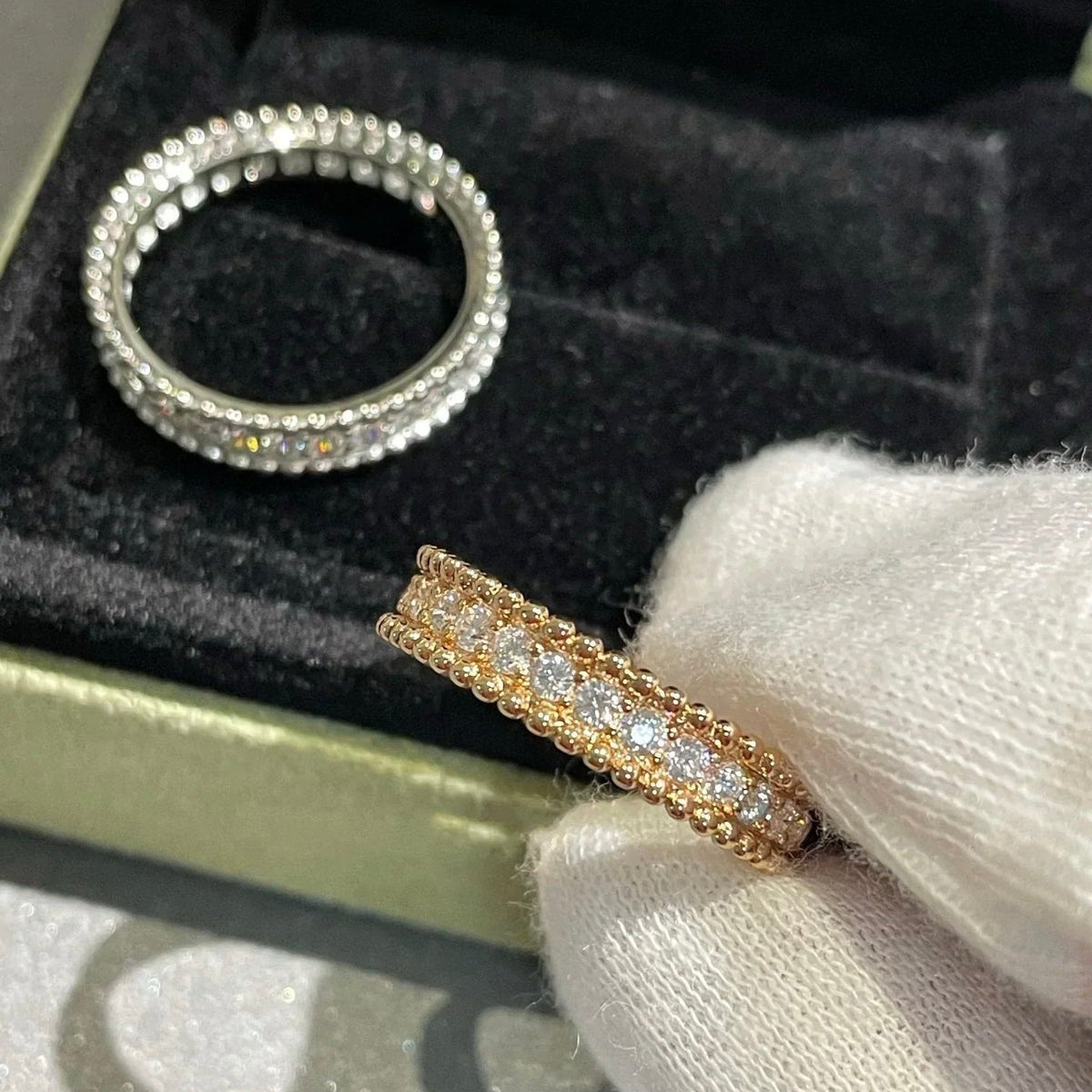 [Solara Schmuck ]PERLEE DIAMANT SILBERRING