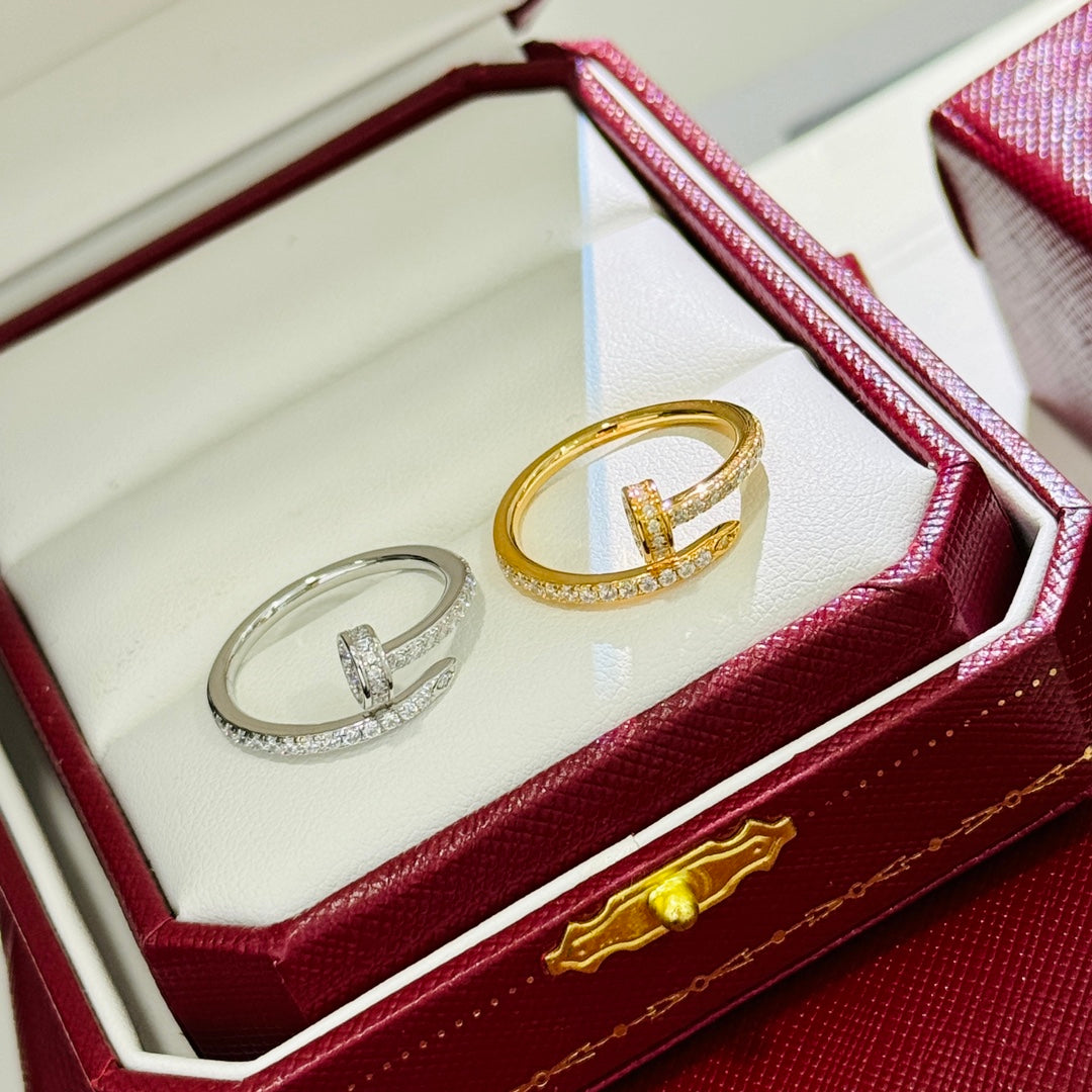 [Solara Jewelry ]JUSTE RING 1.8MM GOLD DIAMONDS
