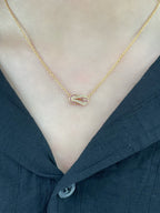 [Solara Jewelry ]Fred Pink Love Horsebit Necklace