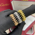 [Solara jewelry]High Jewelry Spiked Pave Band Ring image 4