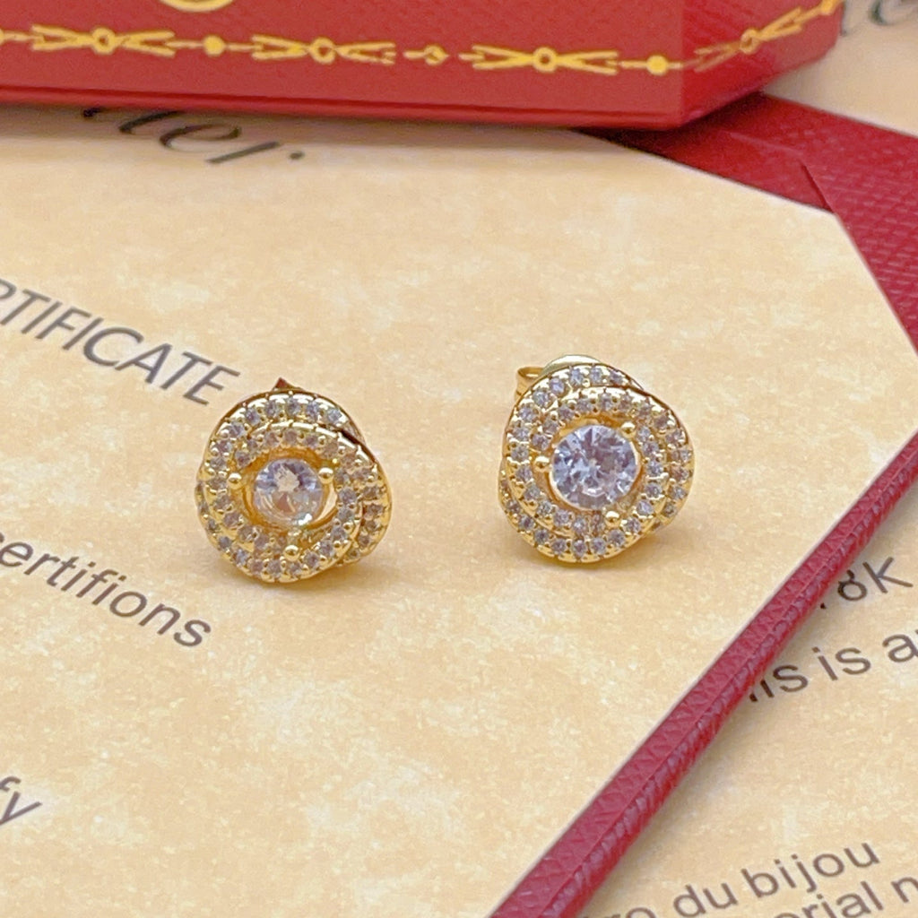 [Solara jewelry] Love Knot Stud Earrings