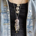 [Solara jewelry]High Jewelry Pave Panther Tassel Necklace image 5