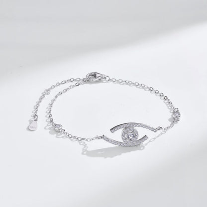 [Solara jewelry]Armband „Lucky Eye“ mit Pavé-Diamanten