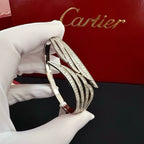 [Solara Schmuck ]CT Federförmiges Pave Diamant Armband