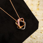 [Solara Jewelry ]CT Three-Row Square Crystal Necklace