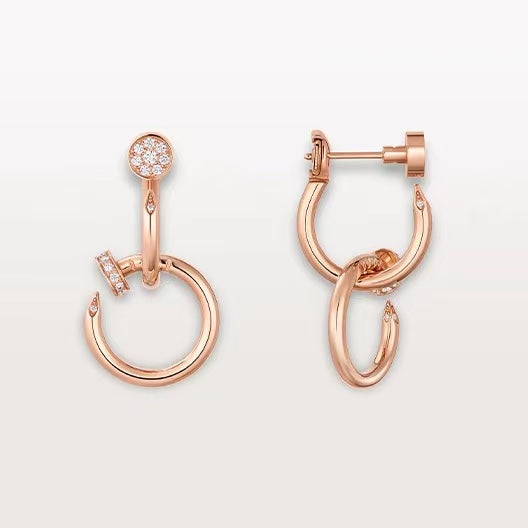 [Solara Jewelry ]LOVE New ネイル スタッドピアス | スタイル: KDEDM0006-056