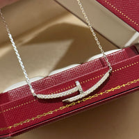 [Solara Jewelry ]LOVE New Juste a Clou Nail Full Diamond Pave Necklace