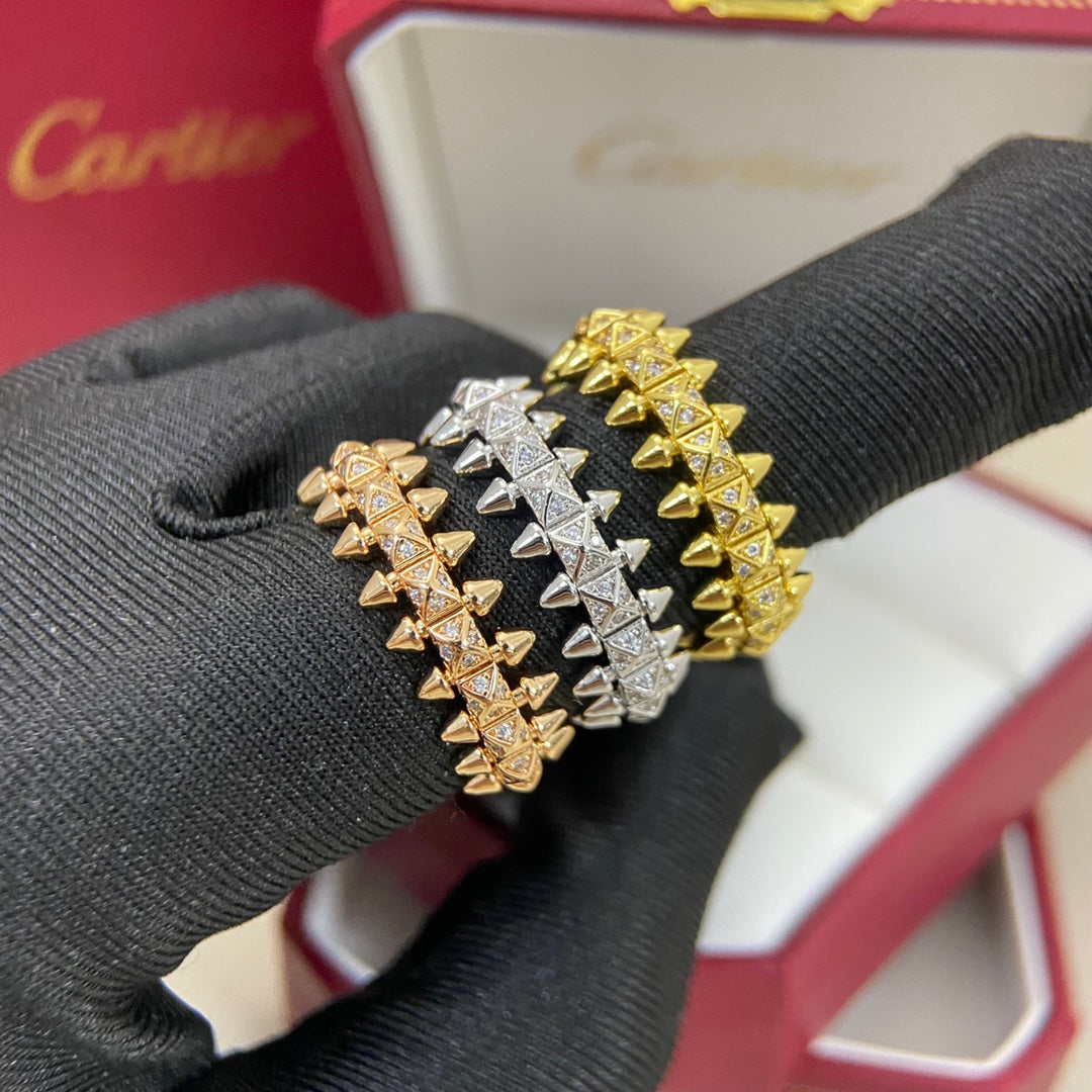 [Solara Jewelry ]Kugelring mit Diamanten