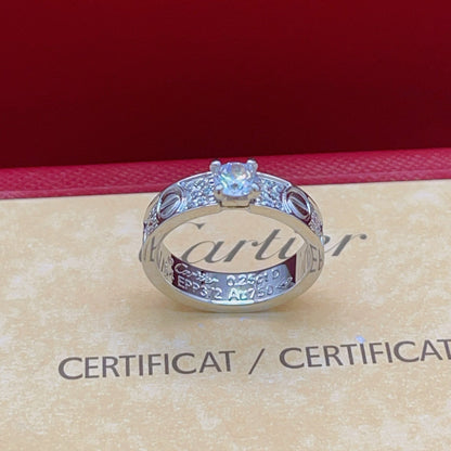 [Solara Schmuck] CT Neuestes Design Diamantring in Weißgold