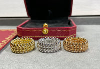 [Solara Jewelry ]CNC Double-Row Bullet Ring