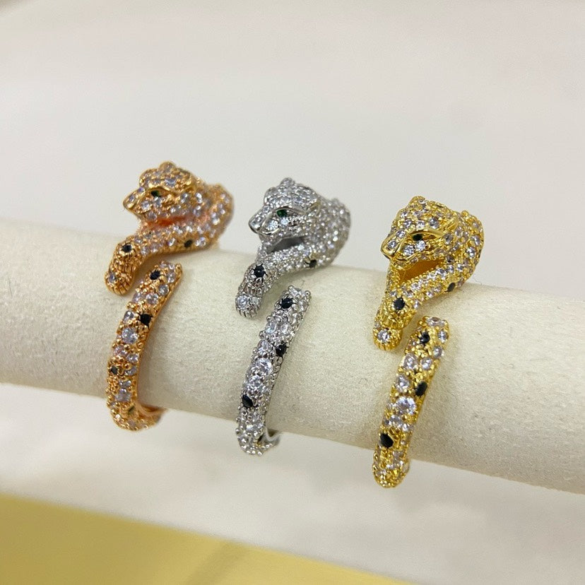 [Solara jewelry]Pave Panther Head Ring image 5