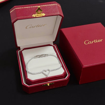 [Solara Jewelry ]CTビスポーク "Love" ブレスレット ダイヤモンドアクセント付き
