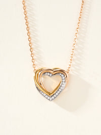 [Solara jewelry]Heart Ring Pendant Necklace image 8