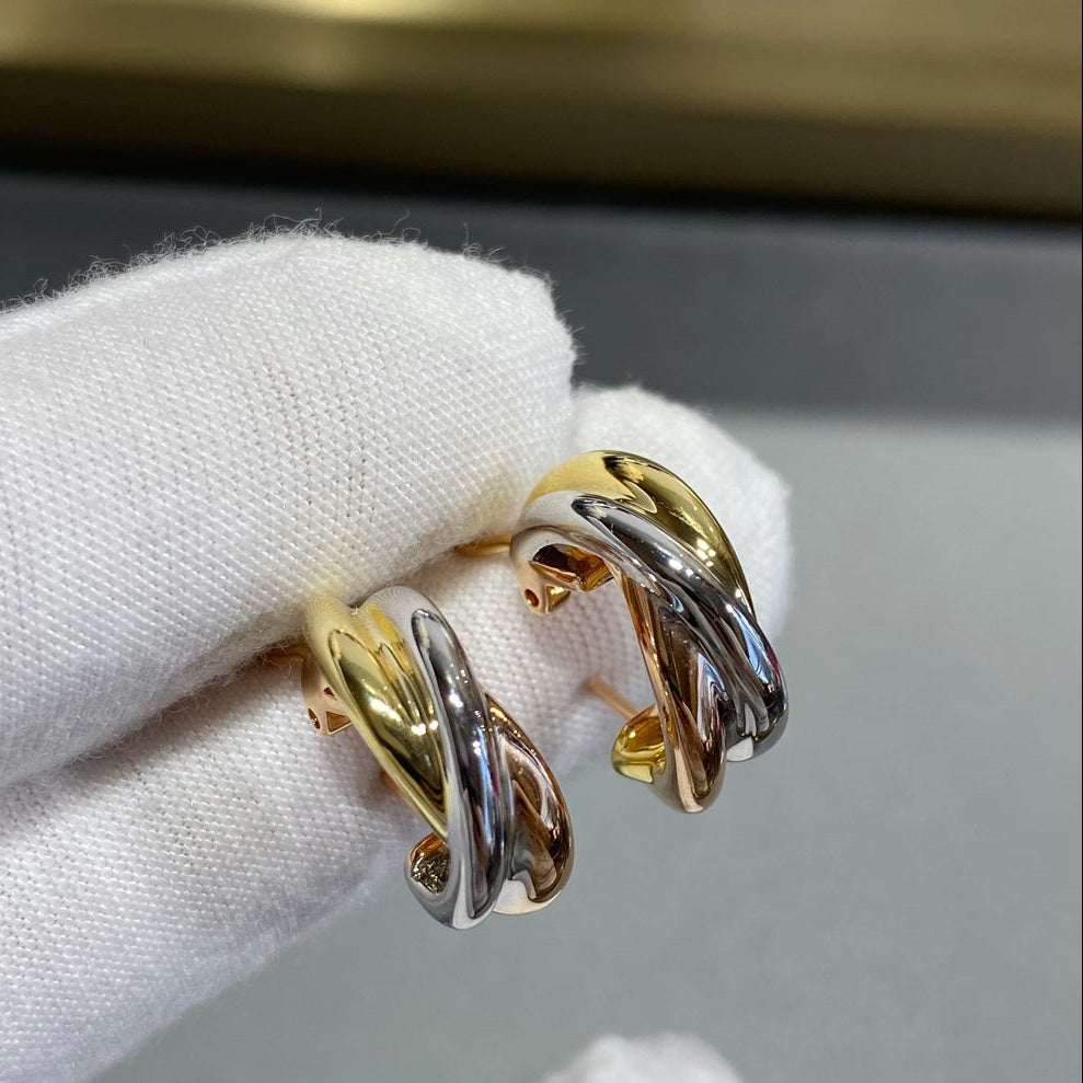 [Solara Jewelry ]トリプル・フープ・イヤリング｜ダイヤモンド不使用デザイン