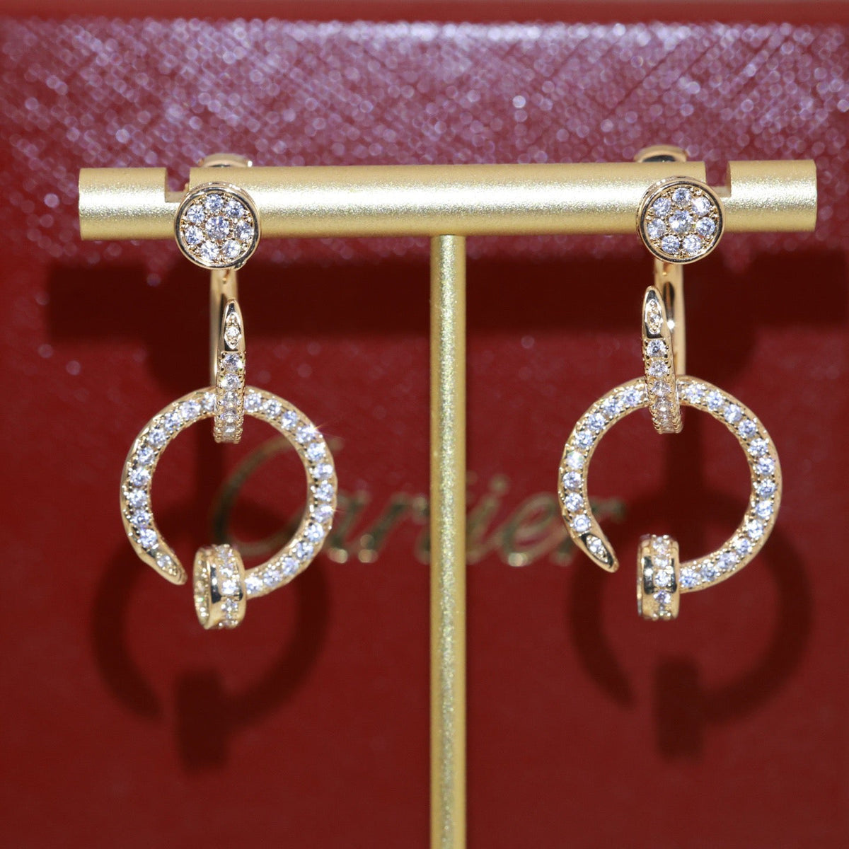 [Solara jewelry] Circle Drop Earrings