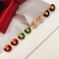 [Solara jewelry] Gemstone Stud Earrings