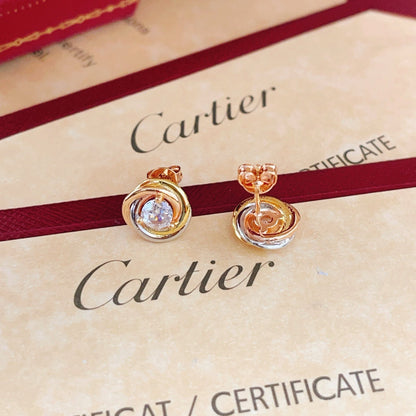 [Solara jewelry] Pave Stud Earrings