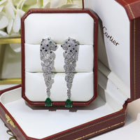 [Solara jewelry] Green Stone Drop Earrings