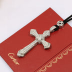 [Solara jewelry]Pave Cross Pendant Necklace
