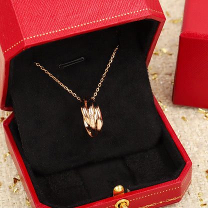 [Solara Jewelry ]Triple Hoop Necklace