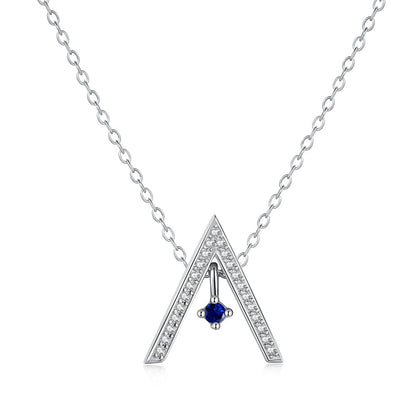 [Solara Jewelry ]Funkelnde "A"-förmige Halskette